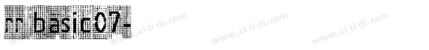 rr basic07字体转换